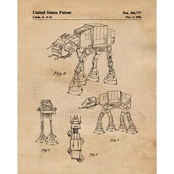 Vintage Star Vessels Patent Prints - 6 Unframed Photos