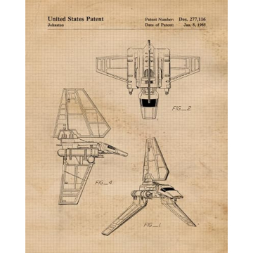 Vintage Star Vessels Patent Prints - 6 Unframed Photos