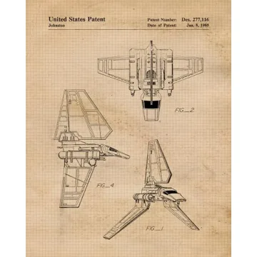 Vintage Star Vessels Patent Prints - 6 Unframed Photos