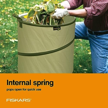 Fiskars Kangaroo Garden Bag: 30-Gallon Collapsible Bag