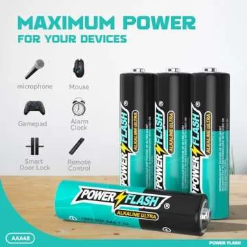 PowerFlash AA Batteries for Long Lasting Power
