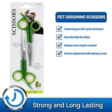 Pet Magasin Stainless Steel Grooming Scissors Set - Safe & Sharp