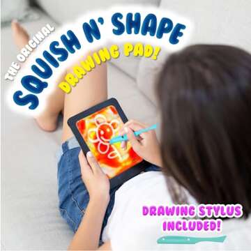Sky Castle DoodleJamz JellyBoards — Squishy Drawing Pads Filled with Non-Toxic Sensory Gel – No-...