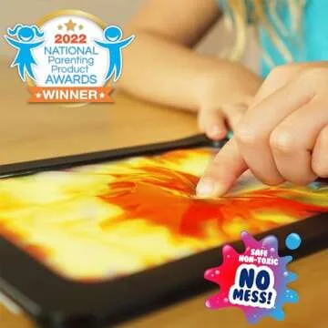 Sky Castle DoodleJamz JellyBoards — Squishy Drawing Pads Filled with Non-Toxic Sensory Gel – No-Mess Fidget Art – ASMR – Re-usable for Endless Artistic Creations (Red and Yellow Gel)