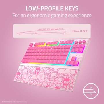 Razer Ornata V3 TKL Gaming Keyboard: Low-Profile Keys - Mecha-Membrane Switches - UV-Coated Keycaps ...