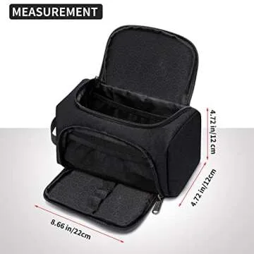 XQXA Large Capacity Pencil Case Organizer, Multifunctional Extra Big Pencil Pouch with Compartmens, Travel Simple Stationery Pen Bag, Fabric Pencil Bag for Men Women Girl Boy (Black)