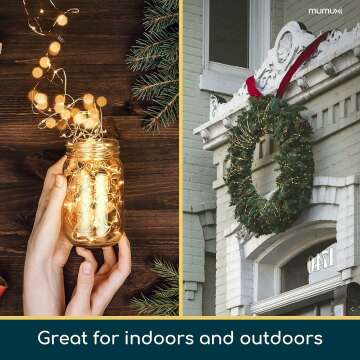 MUMUXI 12-Pack LED Fairy Lights - 7.2ft String