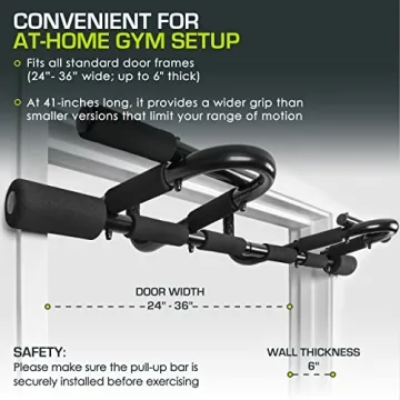 ProsourceFit Multi-Grip Pull Up Bar for Home Workouts
