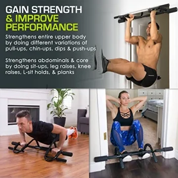 ProsourceFit Multi-Grip Pull Up Bar for Home Workouts