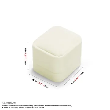 Oirlv Velvet Ring Box - Elegant Gift Case for Rings