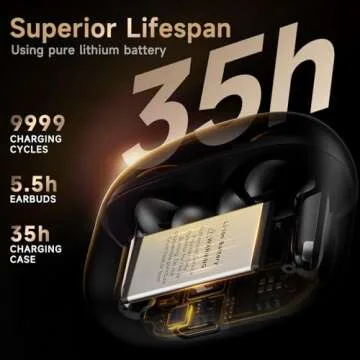 Wireless Earbuds with Superior Sound & 35-Hour Battery