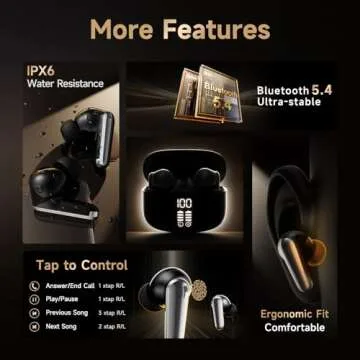 Wireless Earbuds with Superior Sound & 35-Hour Battery