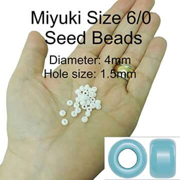 Miyuki Silver 20 Gram Duracoat Galvanized 6/0 Seed Beads