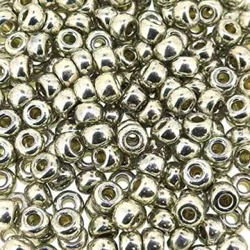 Miyuki Silver 20G 6/0 Seed Beads for Crafting and Jewelry