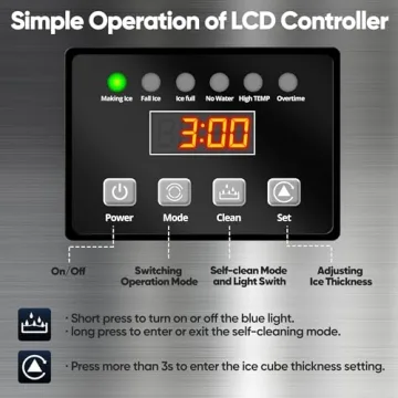 Coolski Stainless Steel Ice Maker for Home & Office