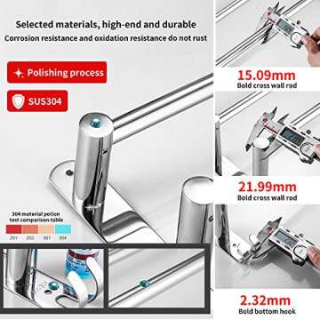 Retractable Stainless Steel Towel Rack for Home Use