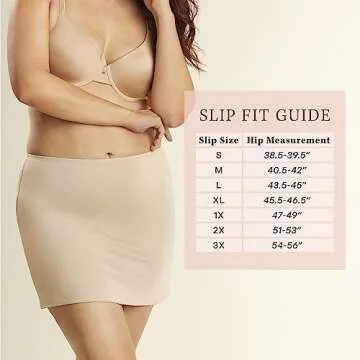 Jones New York womens Silky Touch 16 Anti-cling Above Knee Half Slip, Black, X-Large US