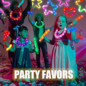 UrChoice 8 PCS Glow Sticks, Glow in The Dark Party Supplies, Light Up Party Favors, Glow Bracelets N...
