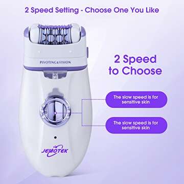 Epilator for Women - Portable 2 in 1 Hair Removal