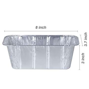 MOACOCK 50Pack Drip Pan Compatible for Blackstone Griddles 28 & 36 & 30 & 22 & 17 Inches, Aluminum F...