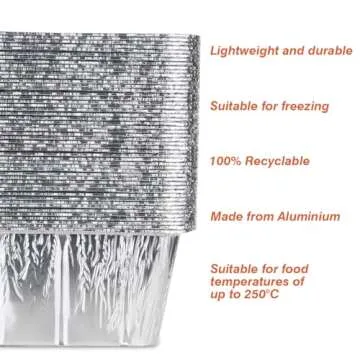 MOACOCK 50Pack Drip Pan Compatible for Blackstone Griddles 28 & 36 & 30 & 22 & 17 Inches, Aluminum Foil Grease Drip Pans, Grill Grease Tray Griddle Accessories