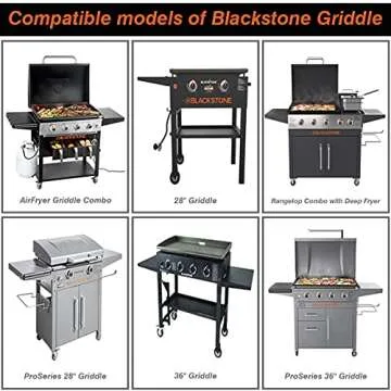 MOACOCK 50Pack Drip Pan Compatible for Blackstone Griddles 28 & 36 & 30 & 22 & 17 Inches, Aluminum Foil Grease Drip Pans, Grill Grease Tray Griddle Accessories