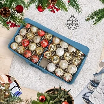 Large Christmas Ornament Storage Box Holds 128 Ornaments