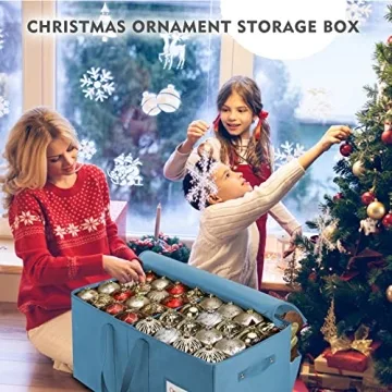 Large Christmas Ornament Storage Box Holds 128 Ornaments