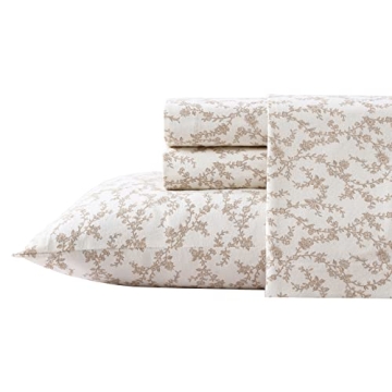 Luxurious Laura Ashley Flannel Queen Sheet Set