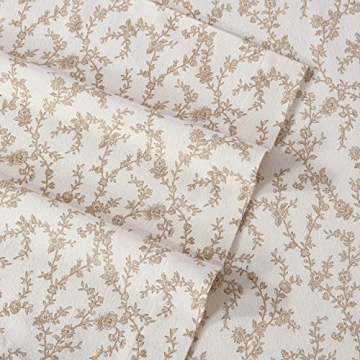 Luxurious Laura Ashley Flannel Queen Sheet Set