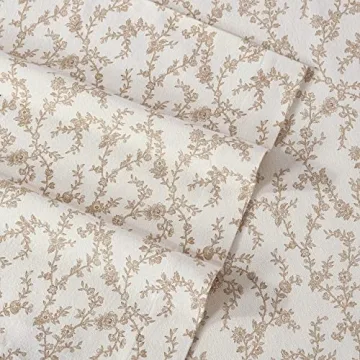 Luxurious Laura Ashley Flannel Queen Sheet Set