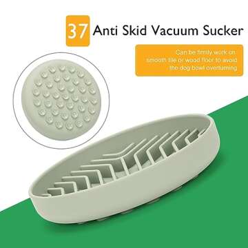 Anipaw Slow Feeder Dog Bowls Silicone Maze Food Bowl Feeders Pet Puzzle Lick Mat to Slow Down Eating...