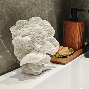 Stunning White Resin Faux Coral Decor for Coastal Spaces