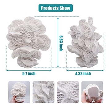 Stunning White Resin Faux Coral Decor for Coastal Spaces