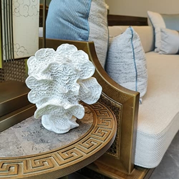 Stunning White Resin Faux Coral Decor for Coastal Spaces