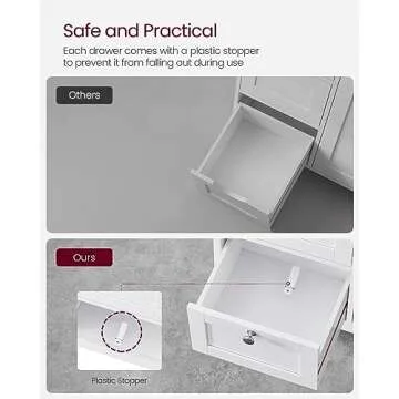 VASAGLE Bathroom Floor Storage Cabinet – Freestanding Storage Unit