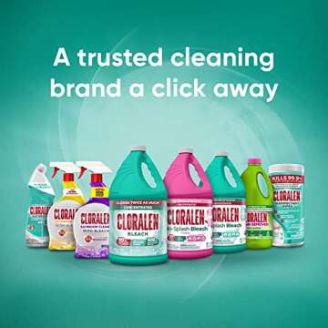 Cloralen - Household Cleaning Liquid Bleach, 3-In-1 High-Performance Multisurface And Multipurpose Laundry, Bathroom And Kitchen Cleaner