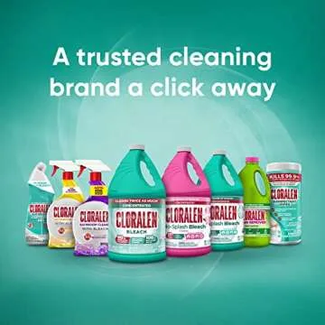 Cloralen - Household Cleaning Liquid Bleach, 3-In-1 High-Performance Multisurface And Multipurpose Laundry, Bathroom And Kitchen Cleaner
