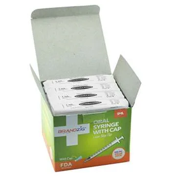 1ml Oral Medicine Syringe for Pets & Infants (100 Pack)