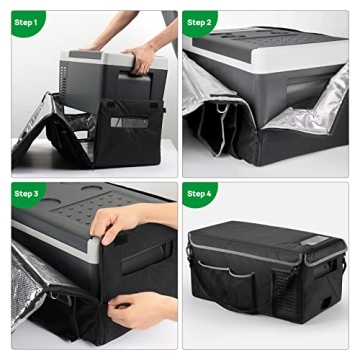F40C4TMP Portable Freezer with Insulated Bag for Travel