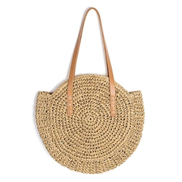 Ayliss Women's Handmade Straw Beach Tote Bag - Large & Stylish