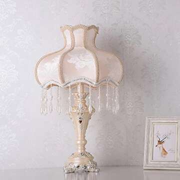 Art Deco Cottage Table Light – Mid-Century Elegant Desk Lamp