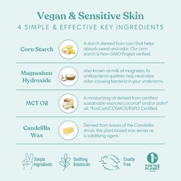 HUMBLE BRANDS Vegan Deodorant Sensitive Skin Trio with Palo Santo & Frankincense, Mountain Lavender, and Bergamot & Ginger, 2.5 Ounce (Pack of 3)