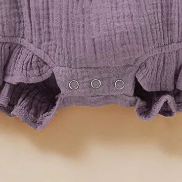 Adorable Ruffled Sleeveless Romper for Baby Girls