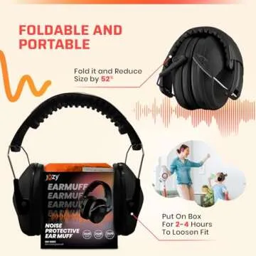 Jozy Noise Canceling Headphones for Kids, SNR 26dB Ear Protection for Autism, Sound Proof Sensory Muffs for Hearing, Concerts