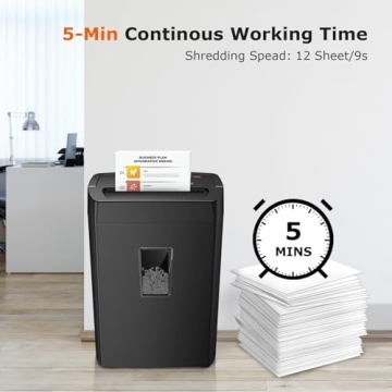 Bonsaii 12-Sheet Heavy Duty Shredder for Home Office