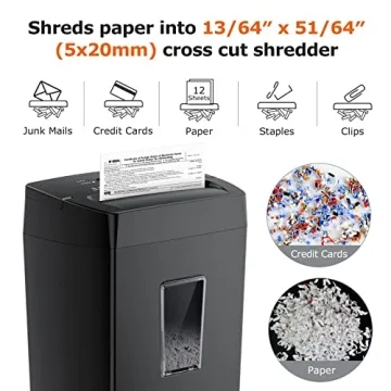 Bonsaii 12-Sheet Heavy Duty Shredder for Home Office
