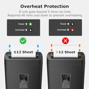 Bonsaii 12-Sheet Heavy Duty Shredder for Home Office