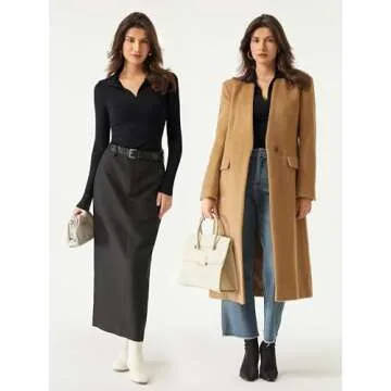 Prettywear Womens Long Sleeve Shirts Trendy Collared V Neck Fitted Basic Business Casual Work Fall Tops TShirts Black