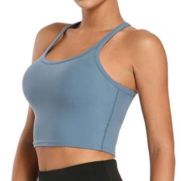 Nanomi Beauty Women's Sports Bra - Comfortable Workout Tank